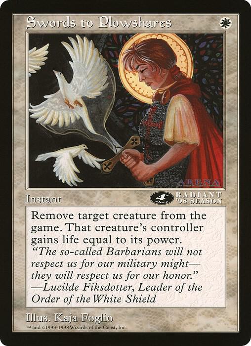 Swords to Plowshares (4th Place) (Oversized) [Oversize Cards]
