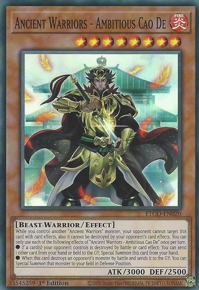 Ancient Warriors - Ambitious Cao De [ETCO-EN020] Super Rare
