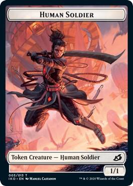 Human Soldier Token (003/013) [Ikoria: Lair of Behemoths Tokens]