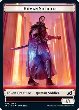 Human Soldier Token (005/013) [Ikoria: Lair of Behemoths Tokens]