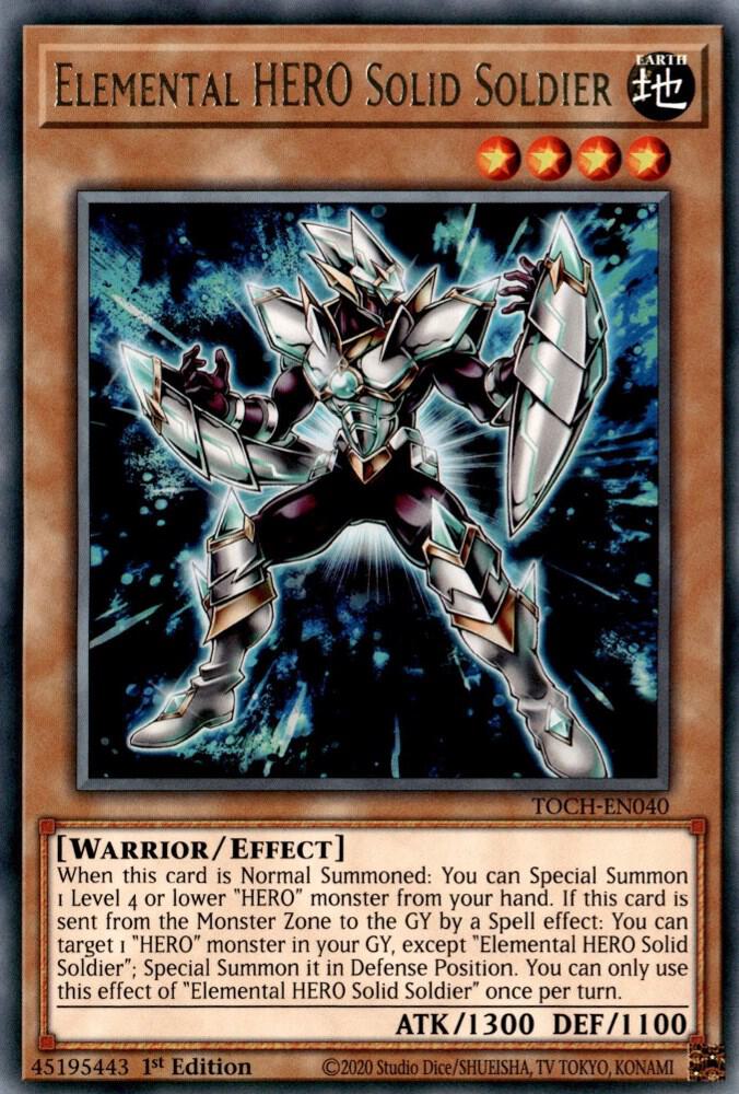 Elemental Hero Solid Soldier [TOCH-EN040] Rare