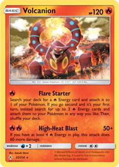 Volcanion (25/214) (Theme Deck Exclusive) [Sun & Moon: Unbroken Bonds]