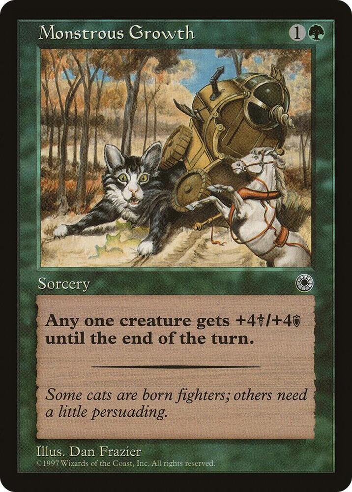 Monstrous Growth (With Flavor Text) [Portal]
