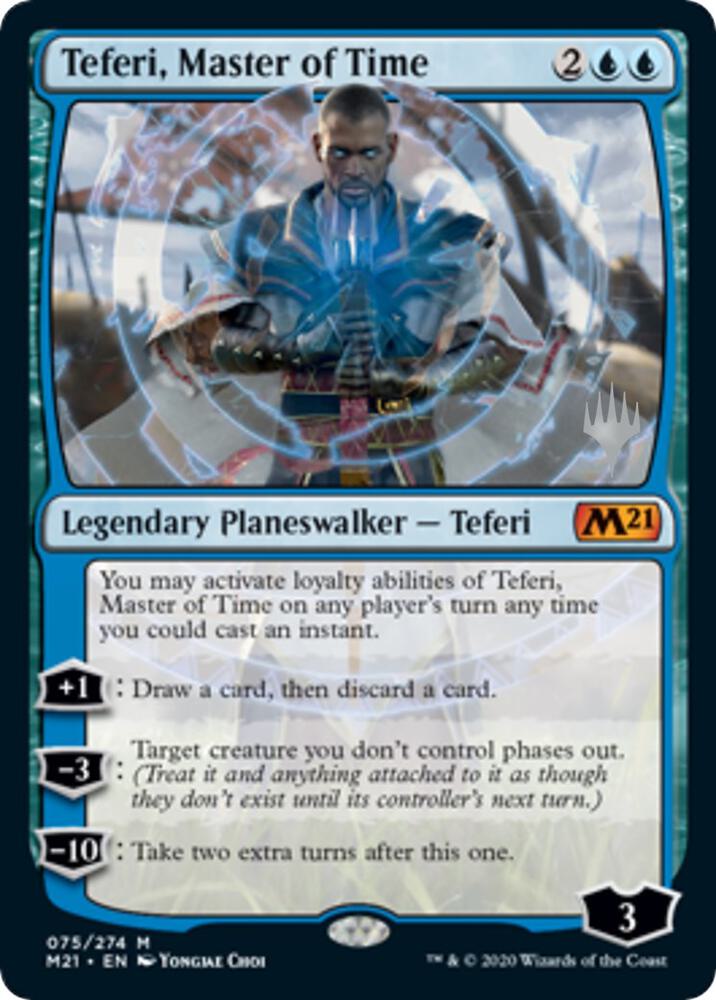 Teferi, Master of Time (Promo Pack) (75) [Core Set 2021 Promos]