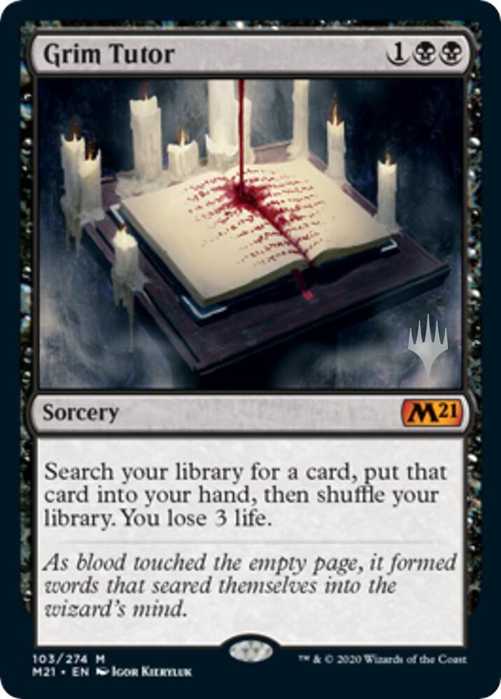 Grim Tutor (Promo Pack) [Core Set 2021 Promos]