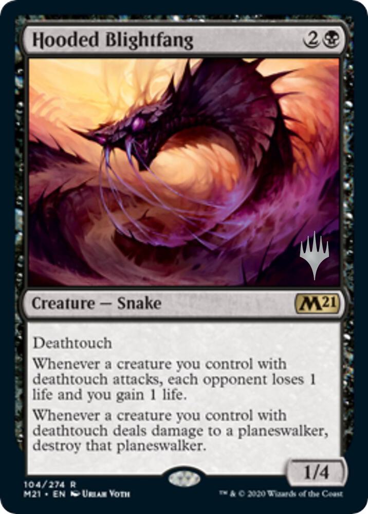 Hooded Blightfang (Promo Pack) [Core Set 2021 Promos]
