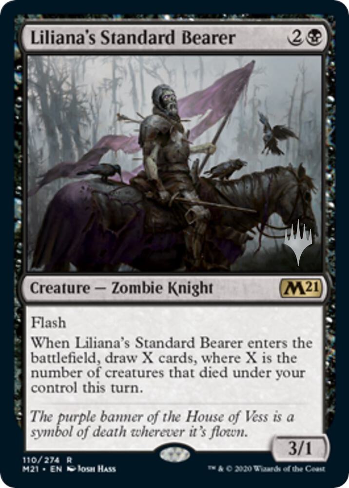 Liliana's Standard Bearer (Promo Pack) [Core Set 2021 Promos]