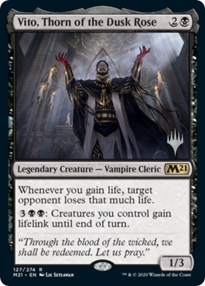 Vito, Thorn of the Dusk Rose (Promo Pack) [Core Set 2021 Promos]