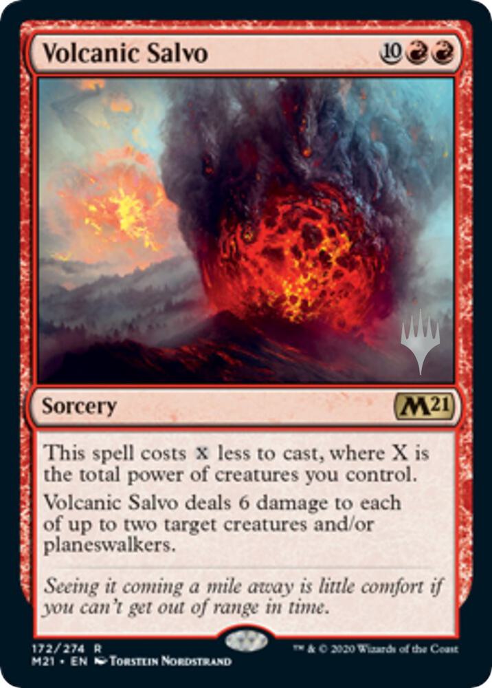 Volcanic Salvo (Promo Pack) [Core Set 2021 Promos]