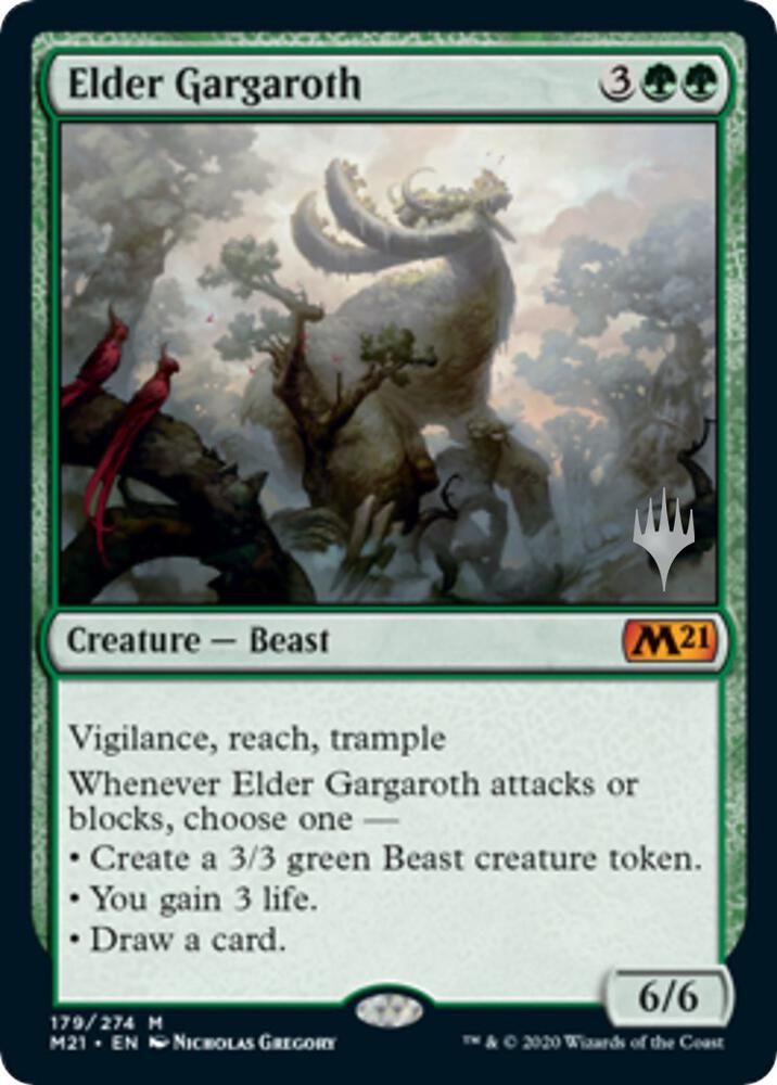 Elder Gargaroth (Promo Pack) [Core Set 2021 Promos]