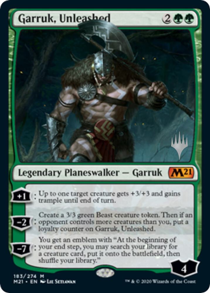 Garruk, Unleashed (Promo Pack) [Core Set 2021 Promos]