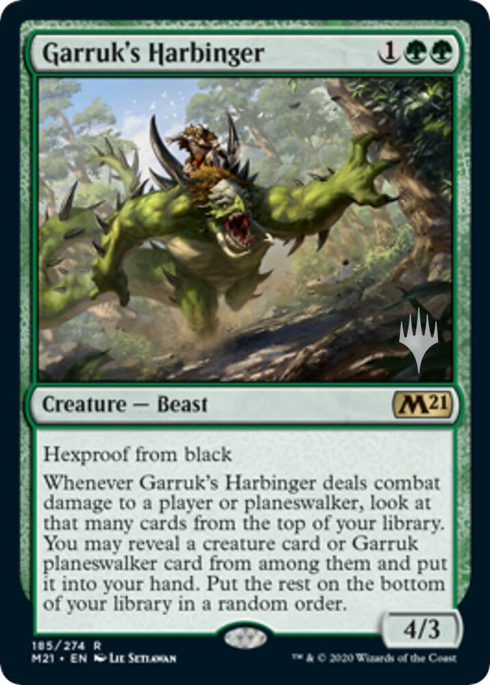 Garruk's Harbinger (Promo Pack) [Core Set 2021 Promos]