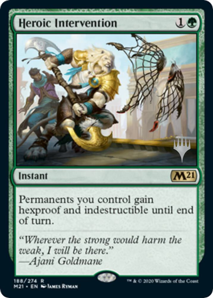 Heroic Intervention (Promo Pack) [Core Set 2021 Promos]