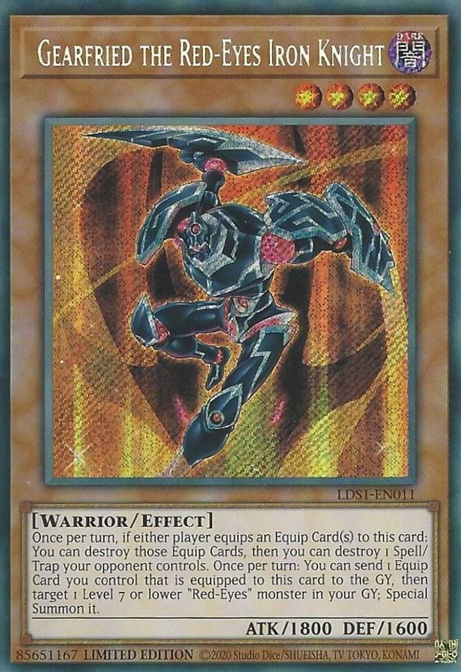 Gearfried the Red-Eyes Iron Knight [LDS1-EN011] Secret Rare