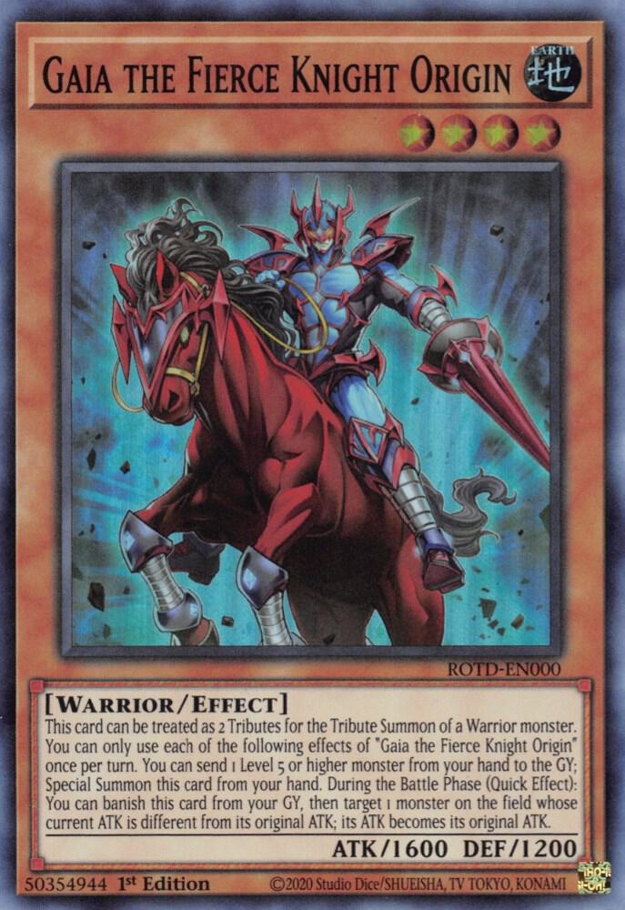 Gaia the Fierce Knight Origin [ROTD-EN000] Super Rare