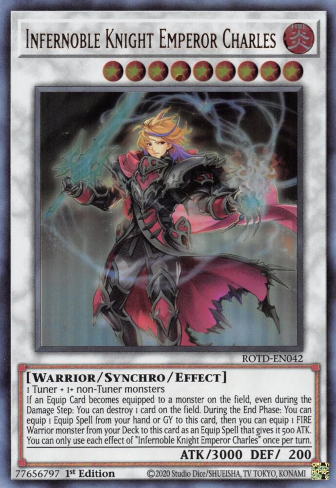 Infernoble Knight Emperor Charles [ROTD-EN042] Ultra Rare