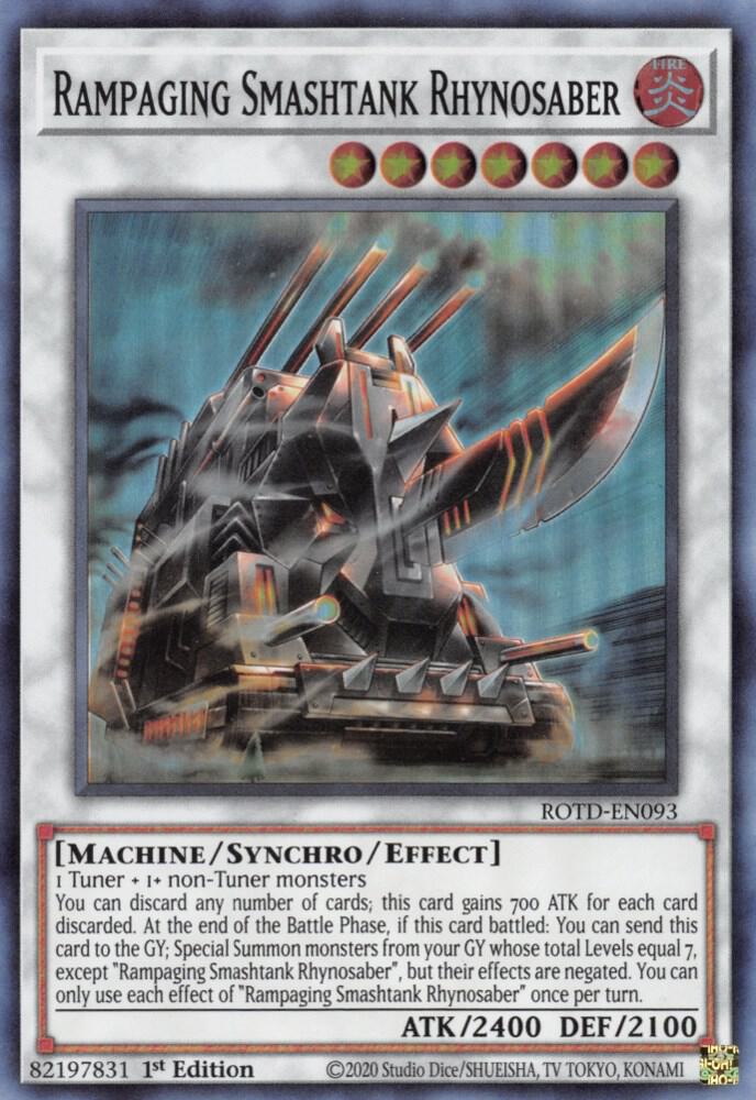 Rampaging Smashtank Rhynosaber [ROTD-EN093] Super Rare