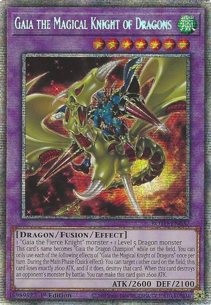 Gaia the Magical Knight of Dragons [ROTD-EN037] Starlight Rare