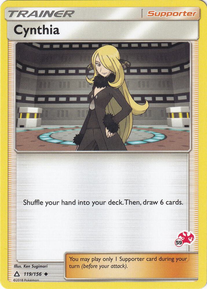 Cynthia (119/156) (Charizard Stamp #59) [Battle Academy 2020]