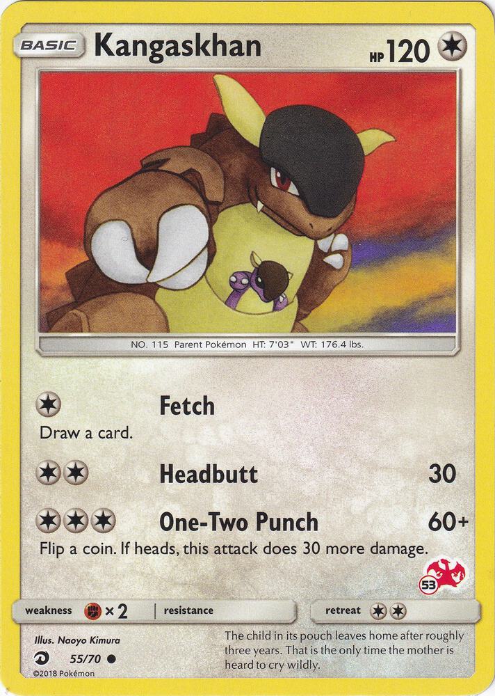 Kangaskhan (55/70) (Charizard Stamp #53) [Battle Academy 2020]