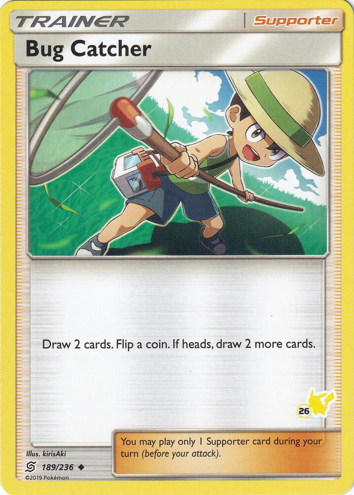 Bug Catcher (189/236) (Pikachu Stamp #26) [Battle Academy 2020]