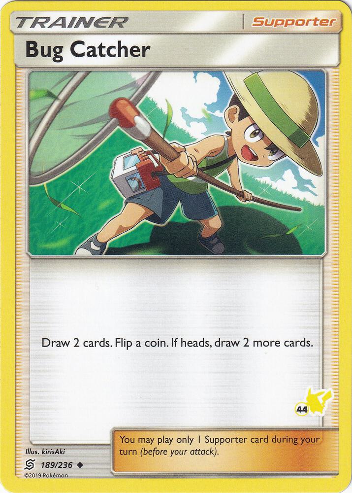 Bug Catcher (189/236) (Pikachu Stamp #44) [Battle Academy 2020]