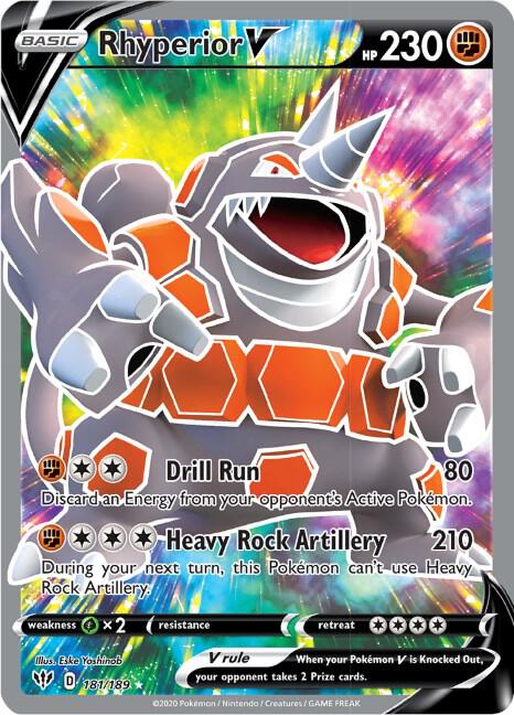 Rhyperior V (181/189) [Sword & Shield: Darkness Ablaze]