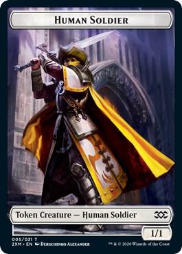 Human Soldier Token [Double Masters Tokens]
