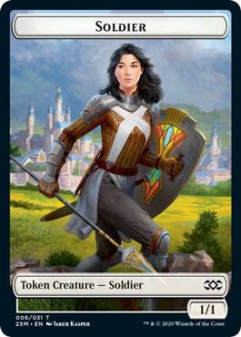 Soldier Token [Double Masters Tokens]