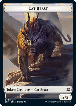 Cat Beast Token [Zendikar Rising Tokens]