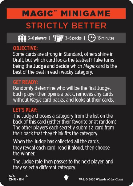 Strictly Better (Magic Minigame) [Zendikar Rising Minigame]