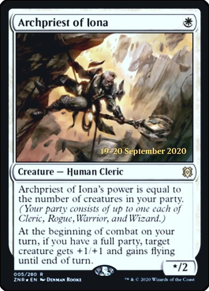 Archpriest of Iona [Zendikar Rising Prerelease Promos]