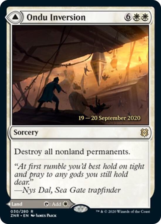Ondu Inversion // Ondu Skyruins [Zendikar Rising Prerelease Promos]