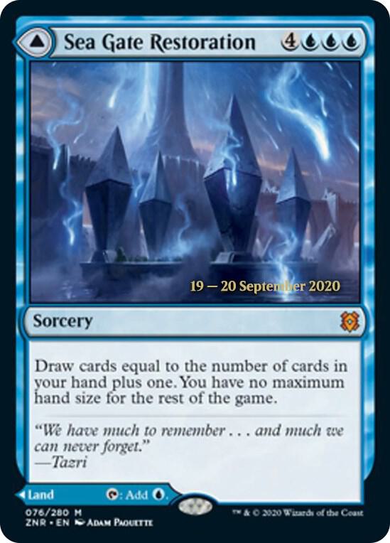 Sea Gate Restoration // Sea Gate, Reborn [Zendikar Rising Prerelease Promos]