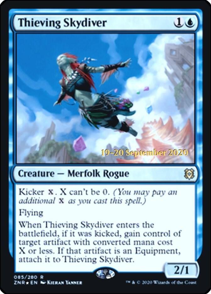 Thieving Skydiver [Zendikar Rising Prerelease Promos]