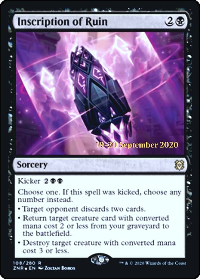 Inscription of Ruin [Zendikar Rising Prerelease Promos]