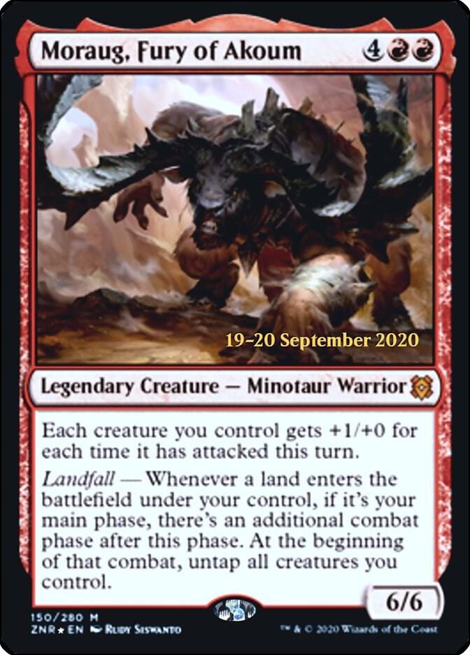 Moraug, Fury of Akoum [Zendikar Rising Prerelease Promos]