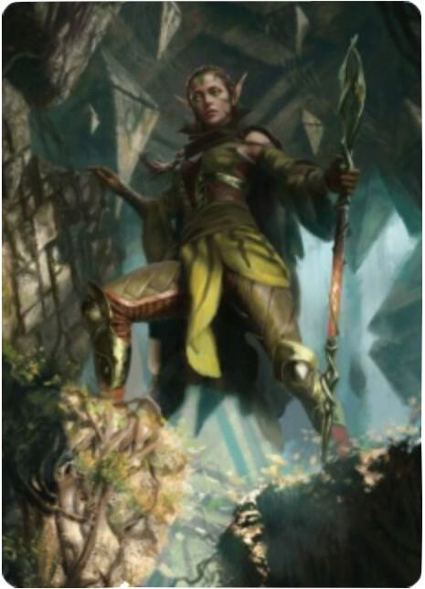 Nissa of Shadowed Boughs 1 Art Card [Zendikar Rising Art Series]
