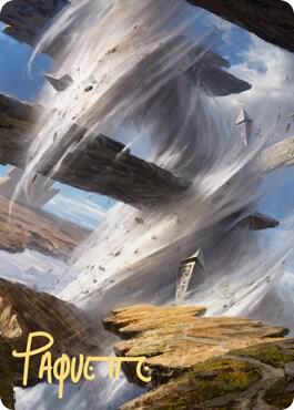 Plains 2 Art Card (Gold-Stamped Signature) [Zendikar Rising Art Series]