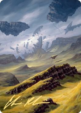 Plains 3 Art Card (Gold-Stamped Signature) [Zendikar Rising Art Series]