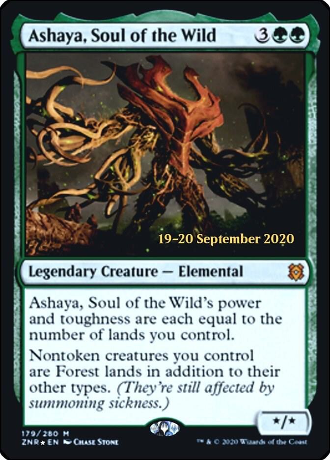 Ashaya, Soul of the Wild [Zendikar Rising Prerelease Promos]