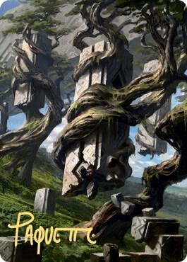 Forest 2 Art Card (Gold-Stamped Signature) [Zendikar Rising Art Series]
