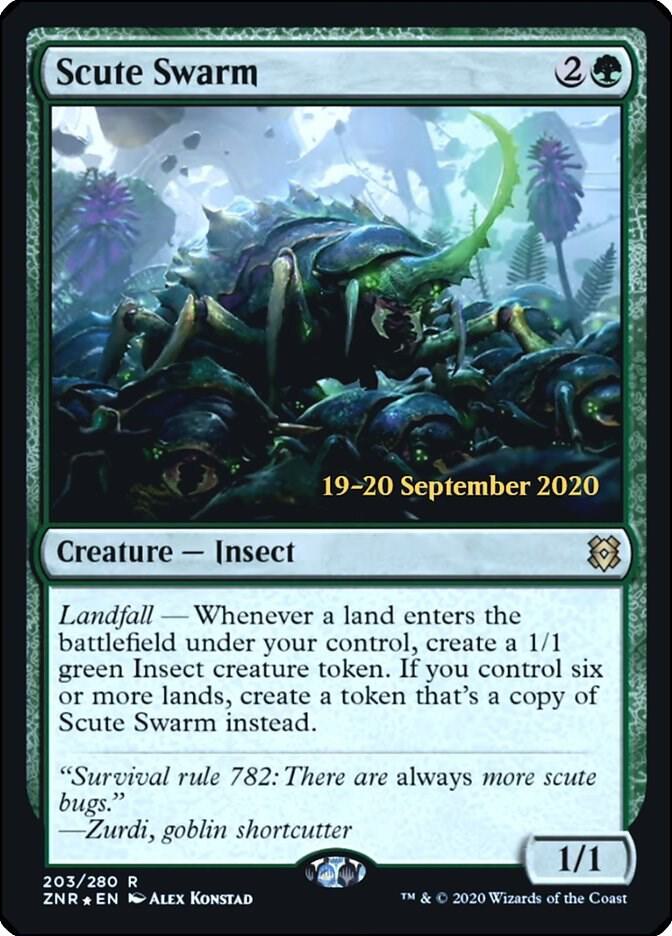 Scute Swarm [Zendikar Rising Prerelease Promos]