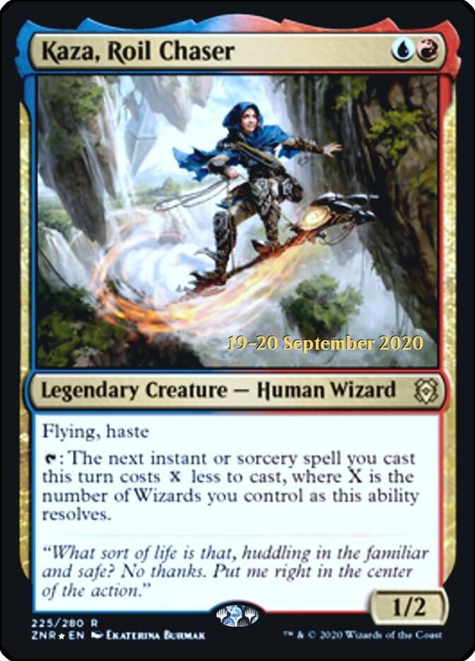 Kaza, Roil Chaser [Zendikar Rising Prerelease Promos]