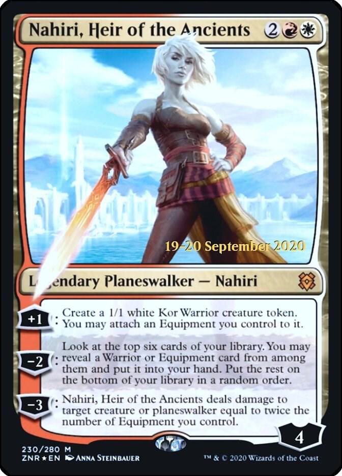 Nahiri, Heir of the Ancients [Zendikar Rising Prerelease Promos]