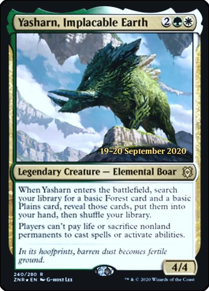Yasharn, Implacable Earth [Zendikar Rising Prerelease Promos]