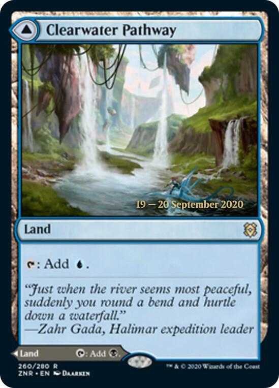 Clearwater Pathway // Murkwater Pathway [Zendikar Rising Prerelease Promos]
