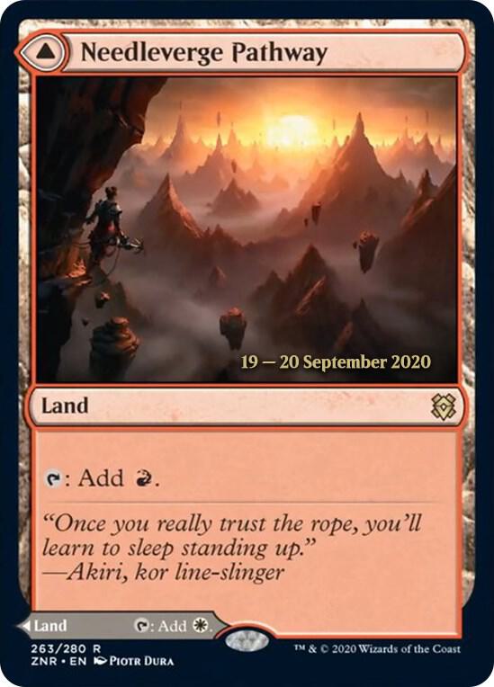 Needleverge Pathway // Pillarverge Pathway [Zendikar Rising Prerelease Promos]