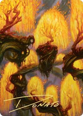 Grove of the Burnwillows Art Card (Gold-Stamped Signature) [Zendikar Rising Art Series]