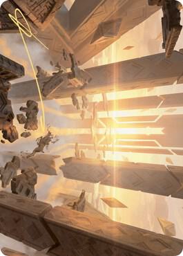 Skyclave Basilica Art Card (Gold-Stamped Signature) [Zendikar Rising Art Series]